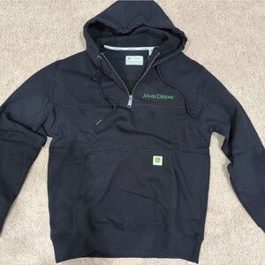 John Deere Quarter Zip Sweatshirt with Logo